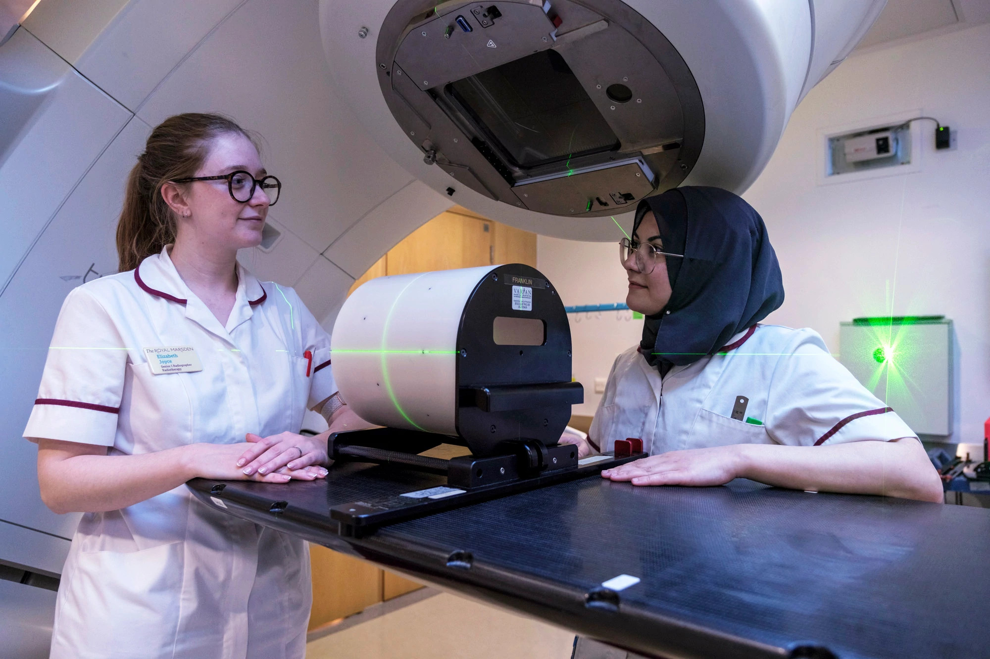 Royal Marsden specialists with a TrueBeam
