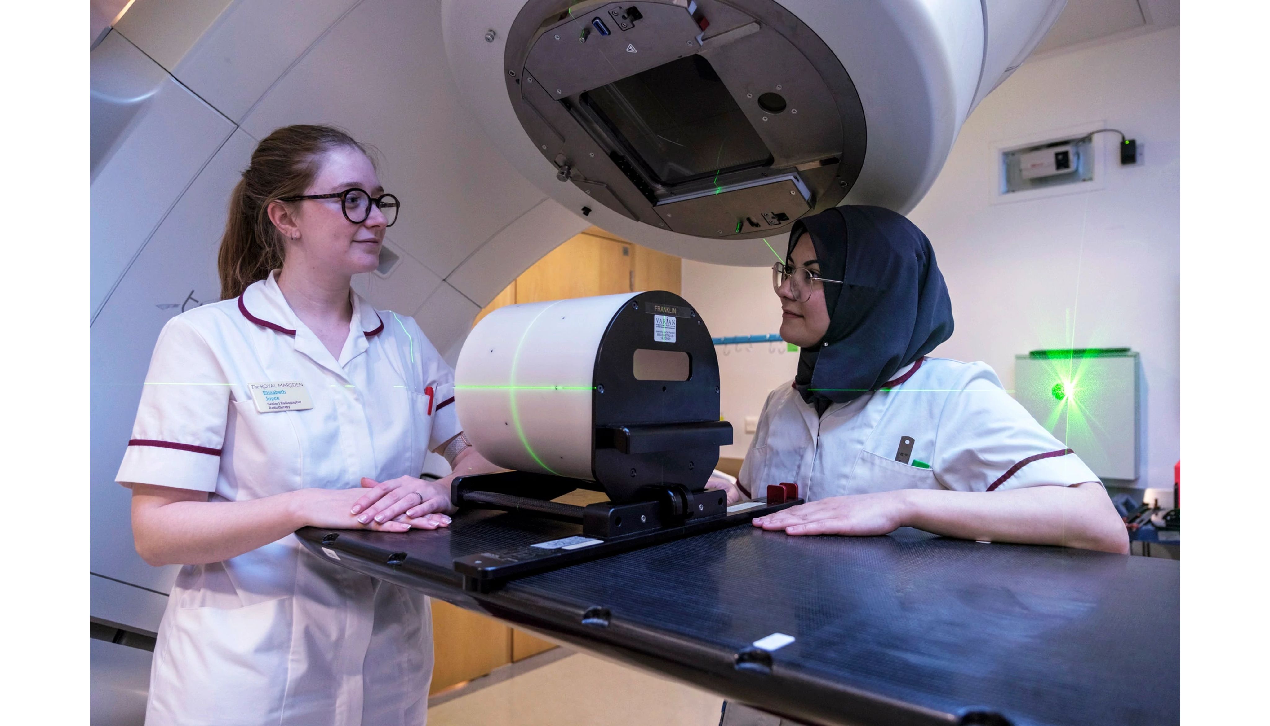 Royal Marsden specialists with a TrueBeam
